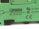 Phoenix Contact PR1-BSC3/2X21 Relay Base 2833521 w/ 2961312 & 2833657 Relays - Maverick Industrial Sales