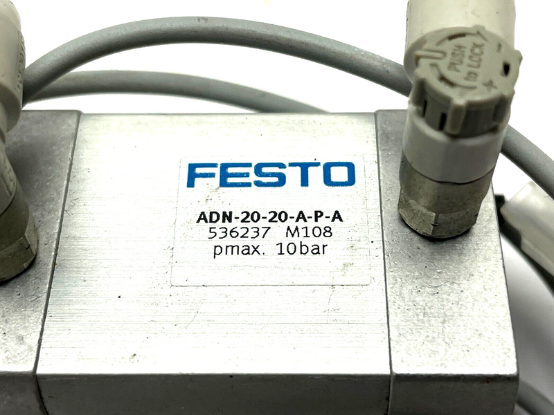 Festo ADN-20-20-A-P-A Compact Air Cylinder w/ Auto Switches 536237 - Maverick Industrial Sales