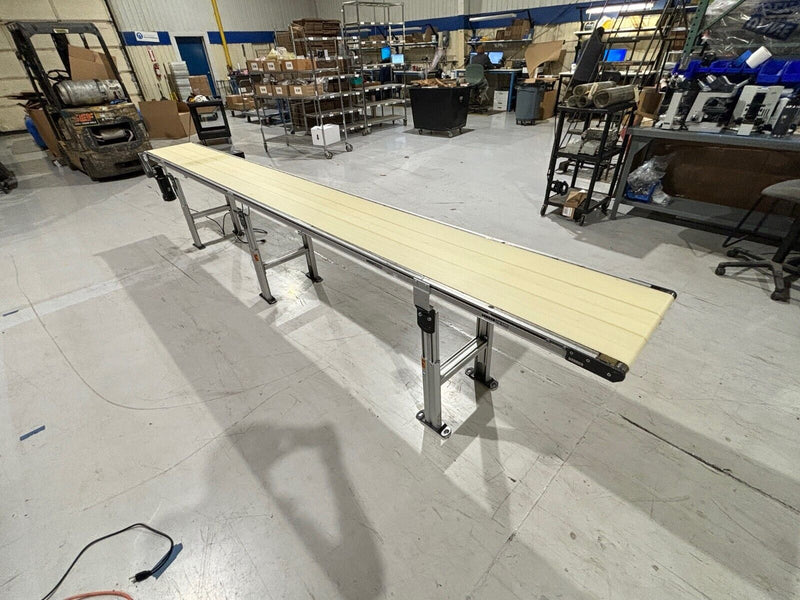 Dorner 242818-0200 Series 2200 Flat Belt Conveyor, 14'L x 18"W, 16"W Belt - Maverick Industrial Sales