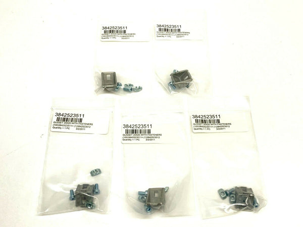 Bosch Rexroth 3842523511 Gussets 20x20 w/ Fasteners LOT OF 5 - Maverick Industrial Sales
