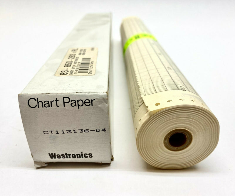 Westronics CT113136-04 Strip Chart Paper 12-3/8" x 100 FT Roll 50-450 Range - Maverick Industrial Sales