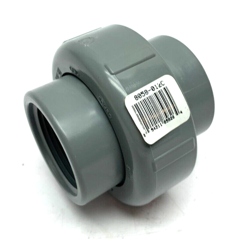 Spears 8058-012C 1-1/4" CPVC Union Ring Coupling Grey Threaded 2000 FPT FKM - Maverick Industrial Sales