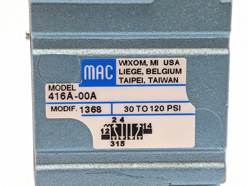 MAC Valves 416A-00A 5/2 Single Operator - Maverick Industrial Sales