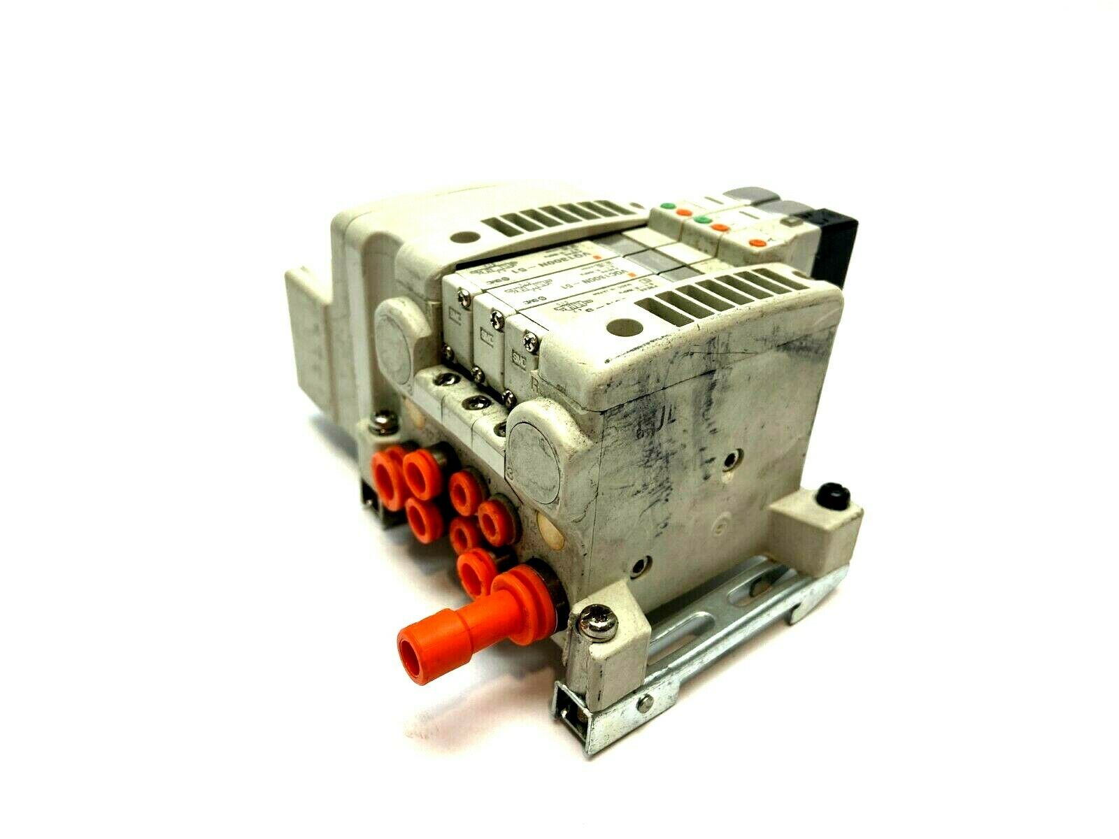 SMC VV5QC11-03MMFD0 D-sub Pneumatic Manifold w/ 3 Solenoid Valves - Maverick Industrial Sales