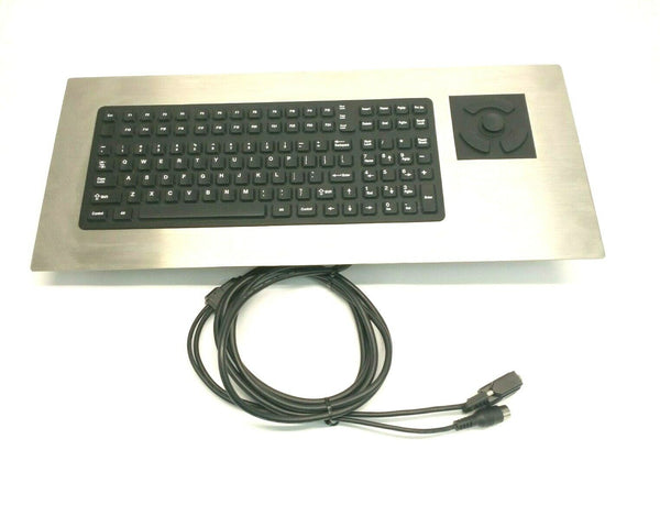 iKey PM-2000-STD Industrial Panel Mount Keyboard w/ Integral HulaPoint II Mouse - Maverick Industrial Sales