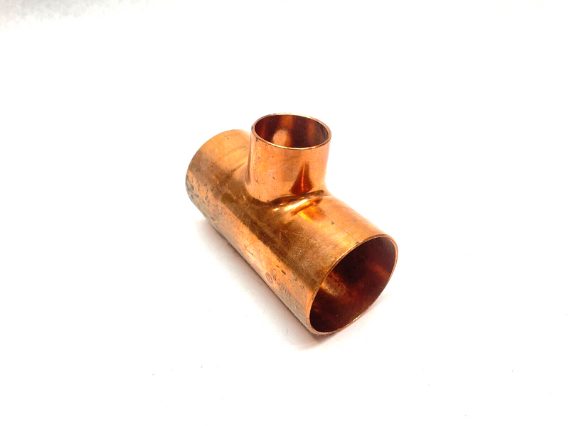 Nibco 9102855 Copper Reducing Tee 2 x 2 x 1-1/4, CxCxC, WROT, 611 - Maverick Industrial Sales