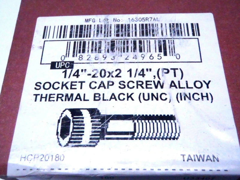 Brighton 011163 / 1/4"-20x2 1/4" Socket Cap Screw Alloy Thermal Black - Maverick Industrial Sales