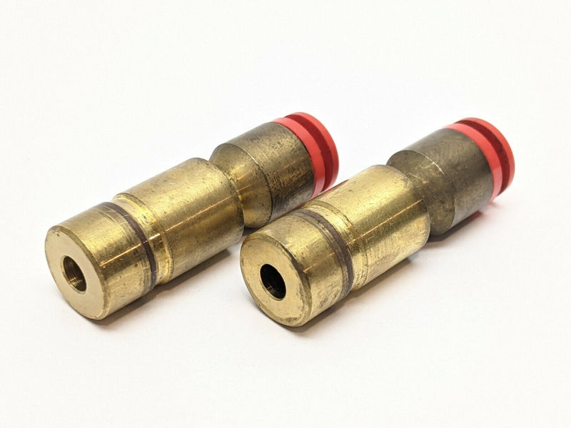 SMC Brass Plug-In Reducer 1/2" OD to 1/4" Tube One Touch Fitting LOT OF 2 - Maverick Industrial Sales