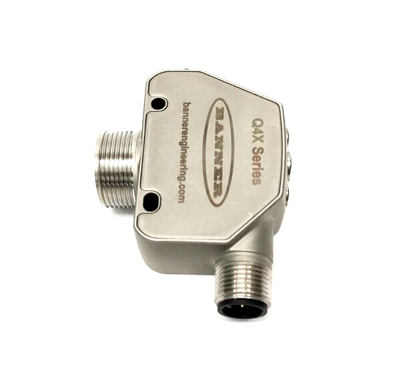 Banner Q4XTKLAF600-Q8 IO-Link Rugged Laser Distance Sensor 10-30VDC 801918 - Maverick Industrial Sales