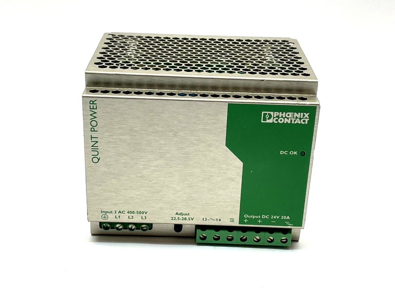 Phoenix Contact QUINT-PS-3X400-500AC/24DC/20 Power Supply Unit 2938727 - Maverick Industrial Sales