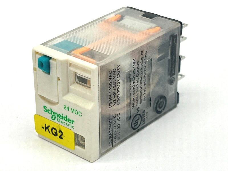 Schneider Electric RXM4AB2BD Relay 10A 250VAC w/ RXZE2M114M Base RXM040W Diode - Maverick Industrial Sales