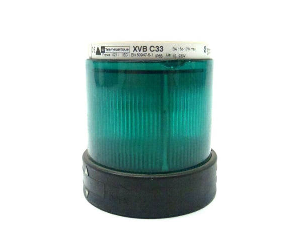 Telemecanique XVB C33 Green Stack Light Lens w/ DL1BDB3 LED Bulb - Maverick Industrial Sales