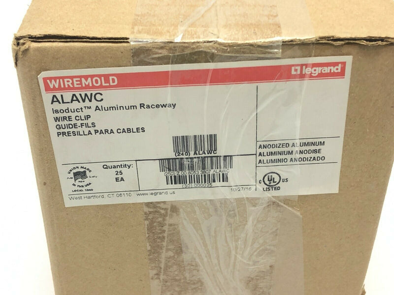 Wiremold ALAWC Wire Clip Fitting PKG OF 25 - Maverick Industrial Sales