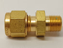 Swagelok B-6M0-1-2 Brass Male Connector Tube Fitting 6mm Tube OD x 1/8" - Maverick Industrial Sales