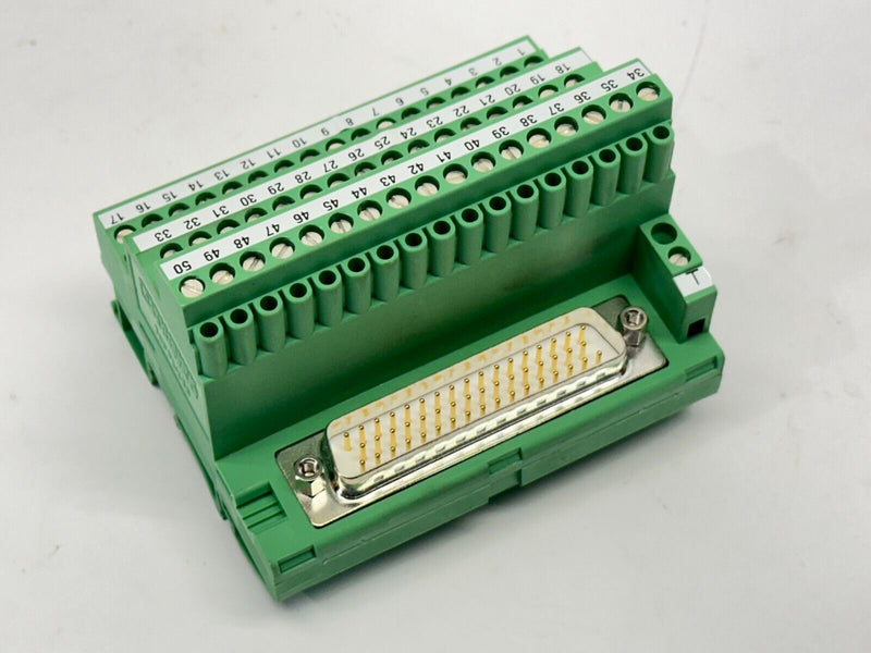 Phoenix Contact FLK-D50 SUB/S Interface Module D-Sub 50-Position 2283647 - Maverick Industrial Sales