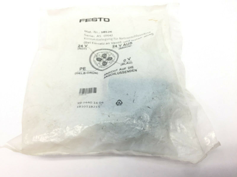 Festo NTSD-GD-13,5 Power Supply Socket 18526 - Maverick Industrial Sales