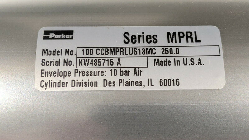 Parker 100 CCBMPRLUS13MC 250.0 Pneumatic Cylinder - Maverick Industrial Sales