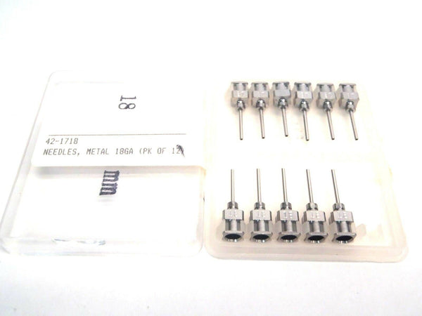 Lot of of (11) Iwashita Engineering 42-1718 18 Gauge x 13mm, Metal Needles - Maverick Industrial Sales