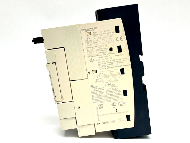 Schneider Electric LUB12 Power Base w/ LUCA05FU Motor Controller LU9BN11 Block - Maverick Industrial Sales