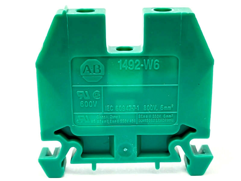 Allen Bradley 1492-W6-G Ser C Terminal Blocks Green BOX OF 50 - Maverick Industrial Sales