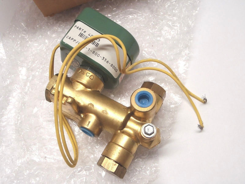 Asco Red Hat 8300D16F 120/60AC 3 Way Brass 1/4" Inch Solenoid Valve NC - Maverick Industrial Sales