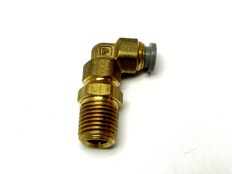 Parker X169PL-4-4 Brass One Touch Fitting Elbow 1/4" OD Tube 1/4" MNPT LOT OF 3 - Maverick Industrial Sales
