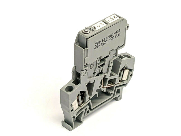 Wago 281-611/281-418 2-Conductor Fuse Terminal Block - Maverick Industrial Sales