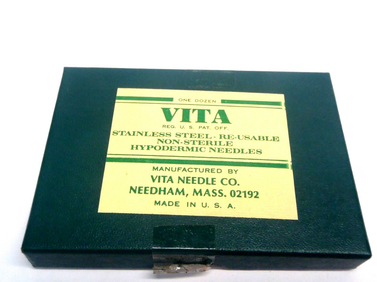 Lot of (12) Vita 16 Gauge 1/2" Probe Point Stainless Steel Reusable Needles - Maverick Industrial Sales