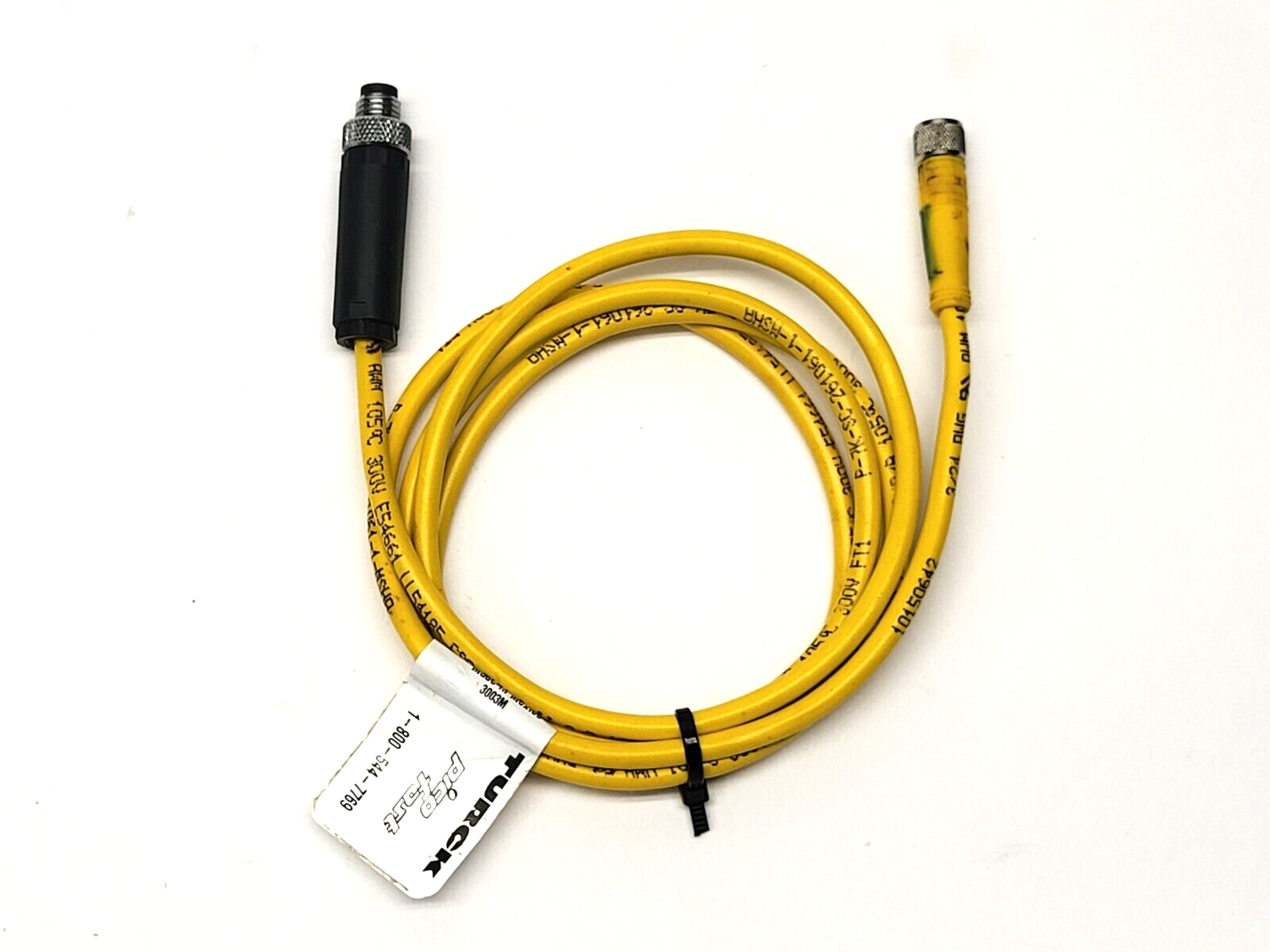 Turck U2515-66 Actuator and Sensor Cordset PKG 3M-6 M to F Connector 3-Pin - Maverick Industrial Sales