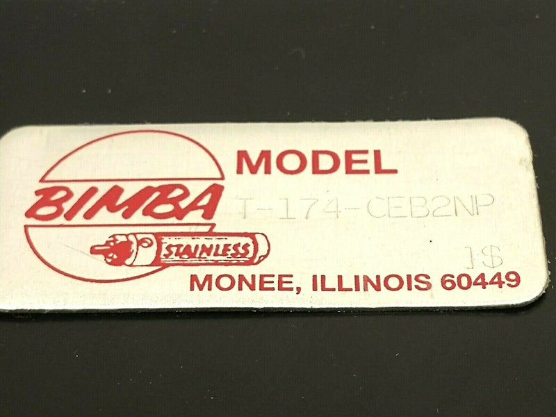 Bimba T-174-CEB2NP Ball Bearing Thruster Actuator 1-1/2" Bore 4" Stroke - Maverick Industrial Sales