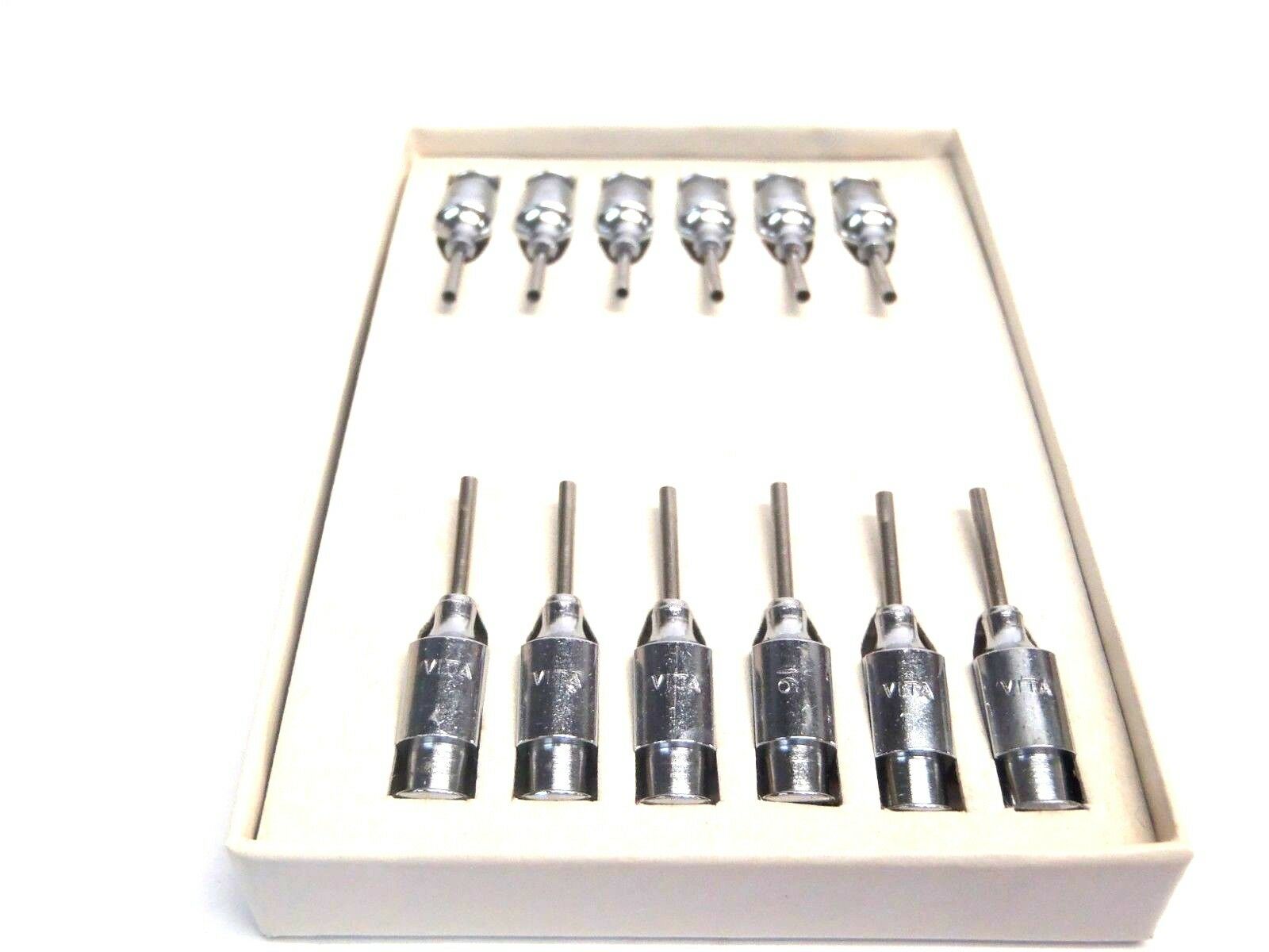 Lot of (12) Vita 16 Gauge 1/2" Probe Point Stainless Steel Reusable Needles - Maverick Industrial Sales