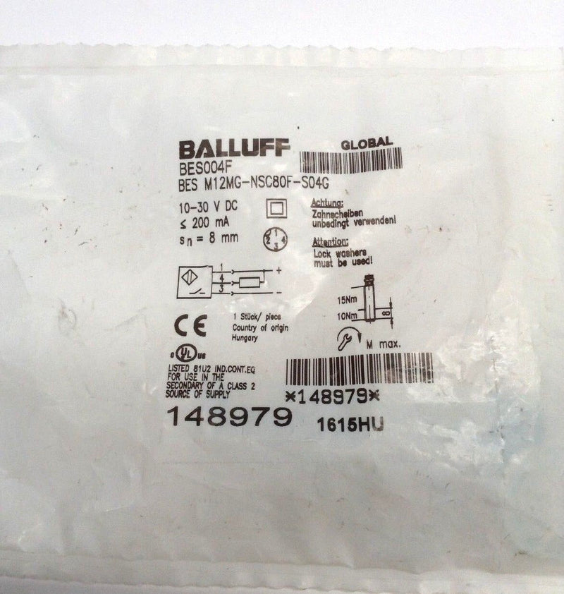 Balluff BES004F BES M12MG-NSC80F-S04G Proximity Sensor - Maverick Industrial Sales