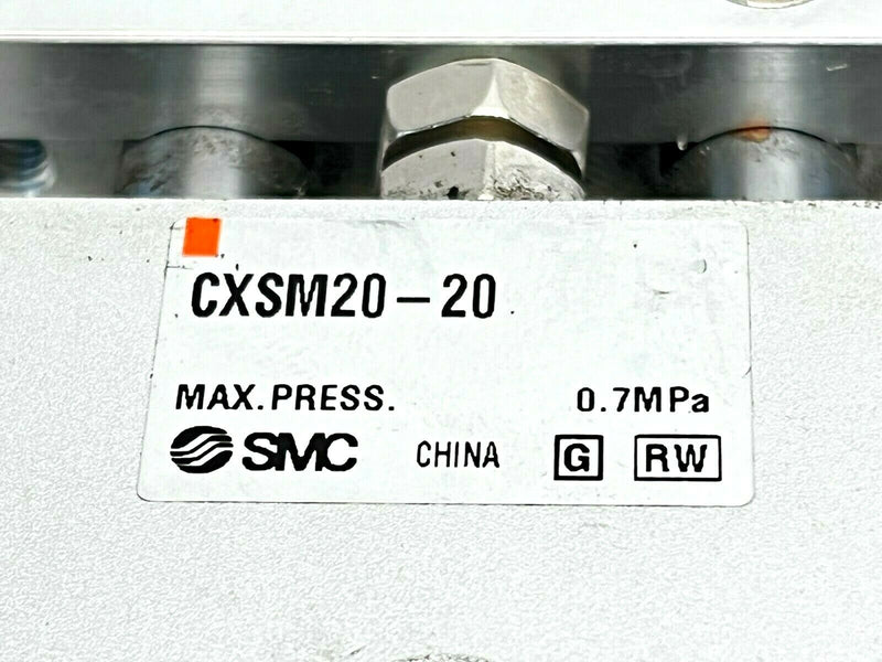 SMC CXSM20-20 Dual Rod Pneumatic Guided Cylinder 20mm Bore 20mm Stroke - Maverick Industrial Sales