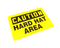 Accuform Signs MPPEC49B CAUTION HARD HAT AREA 10"x7" Adhesive Sign/Decal 5 PACK - Maverick Industrial Sales
