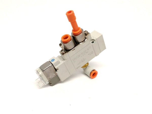 SMC SY5120-5LOZ-N7T 5-Port 2-Position Single Solenoid Valve 1/4" NPTF 24VDC - Maverick Industrial Sales