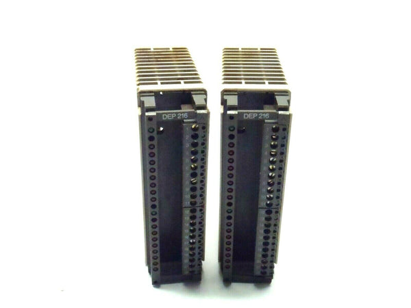 Lot of 2 Modicon DEP216/AS-BDEP-216 042 244 630 Compact Discrete Input 16x24VDC - Maverick Industrial Sales