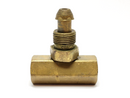 Unbranded CGA-580 Brass Cylinder Adapter w/ Valve DAMAGED - Maverick Industrial Sales