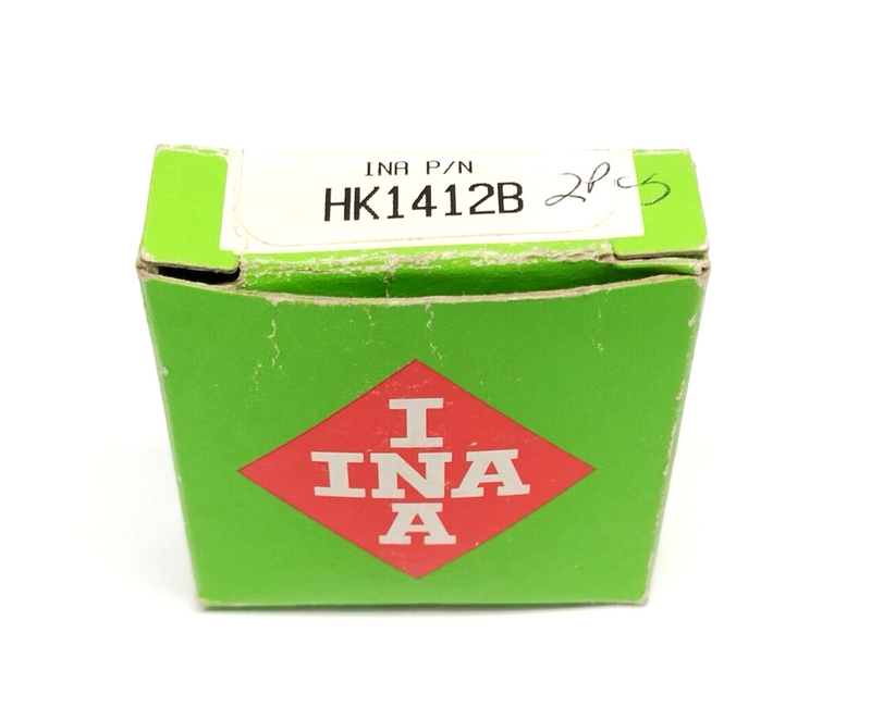 INA HK1412B Drawn Cup Needle Roller Bearing 14mm Bore 20mm OD 12mm Wide 2-PACK - Maverick Industrial Sales