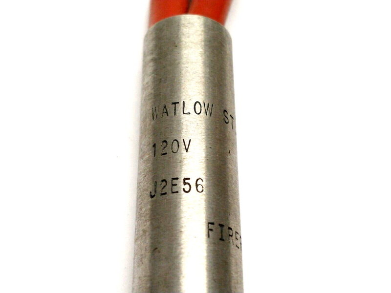 Watlow J2E56 FIREROD Cartridge Heater 1/2" x 2-1/4" Long 120V 250W 10" Leads - Maverick Industrial Sales