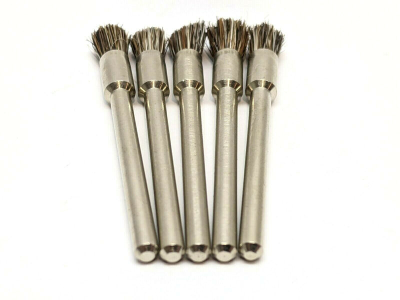 Weiler 26122 3/16" Miniature End Brush Soft Hair Fill 1/8" Stem LOT OF 5 - Maverick Industrial Sales