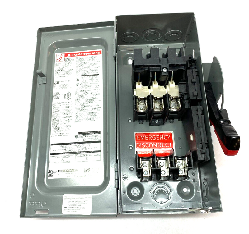 Square D H361 Heavy Duty Safety Switch Fusible Single Throw Type 1 Enclosure - Maverick Industrial Sales