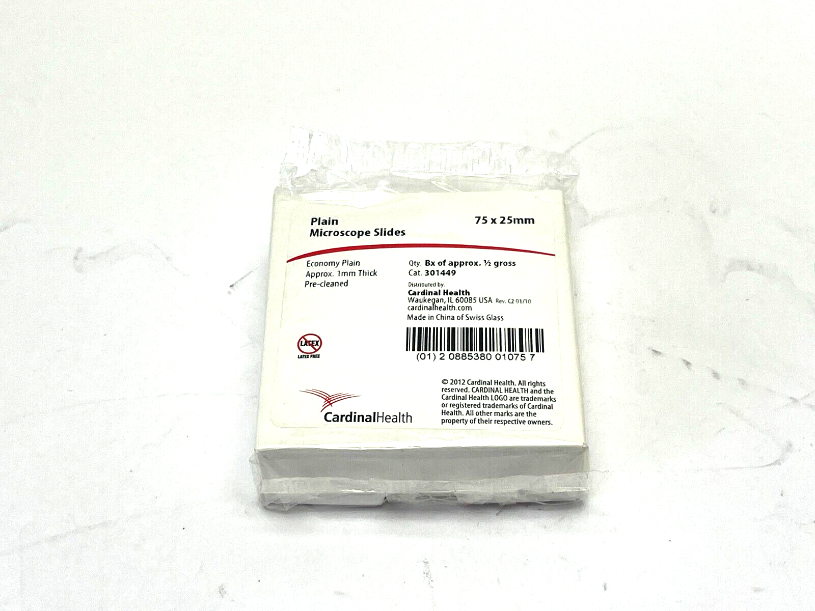 Cardinal Health 301449 Microscope Slides 1/2 Gross - Maverick Industrial Sales
