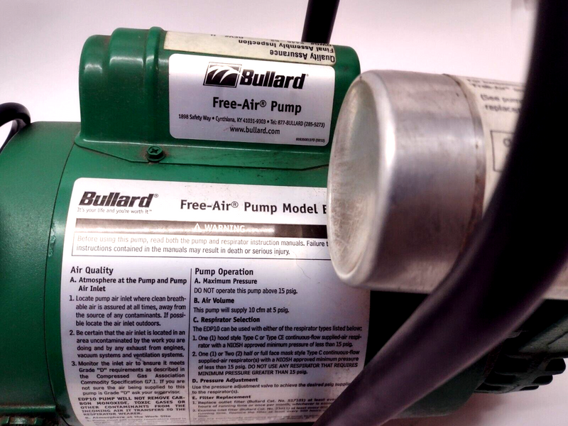 Bullard Air-Free Pump EDP10 115V - Maverick Industrial Sales