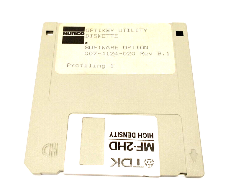 Hurco 007-4124-020 Rev B.1 Optikey Utility Diskette Software Option, Profiling 1 - Maverick Industrial Sales