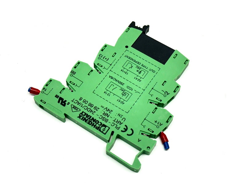 Phoenix Contact PLC-BSC-24DC/1/ACT Relay Socket 2966058 w/ 2966595 Relay 3A 24V - Maverick Industrial Sales