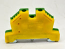 Morsettitalia EURO E4 Earth Terminal Block Green/Yellow 43454 LOT OF 5 - Maverick Industrial Sales