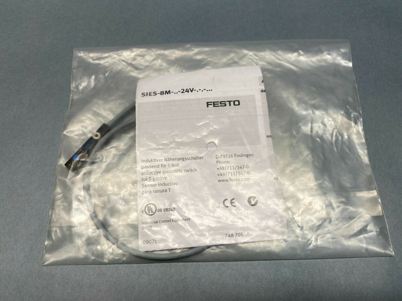 Festo SIES-8M-PS-24V-K-0,3-M8D Proximity Sensor 551387 - Maverick Industrial Sales