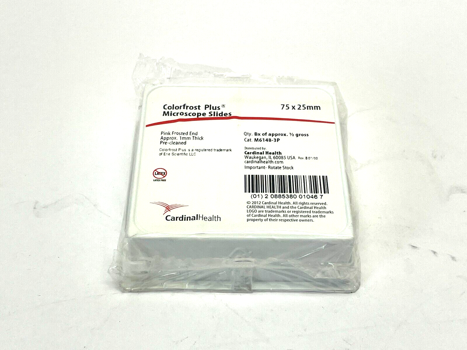 Cardinal Health M6148-3P Microscope Slides 1/2 Gross - Maverick Industrial Sales