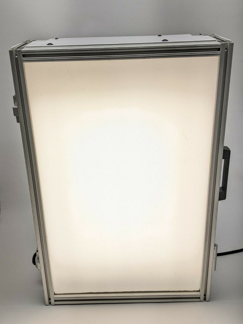 Custom Aluminum / Extrusion Light Box 26" x 17-1/2" x 6-1/4" w/ Handle, 8x Bulbs - Maverick Industrial Sales