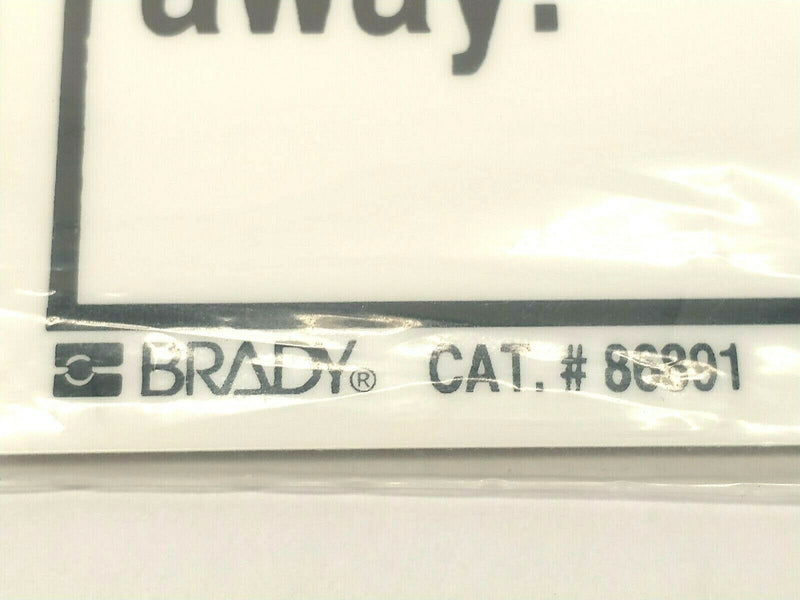 Brady 86891 "DANGER Keep hands away." 3.5x5In Polyester Labels 5 PACK - Maverick Industrial Sales